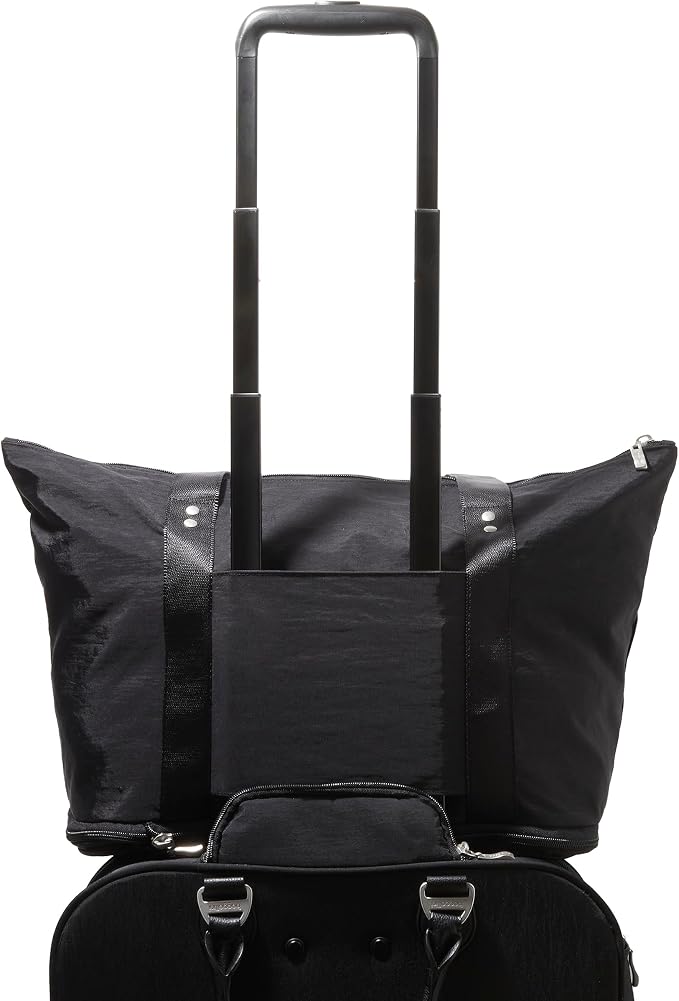 Baggallini Carryall Expandable Lightweight Travel Tote 22" Packable Folding Compact Nylon Washable Weekender w/Luggage Sleeve - Image 18