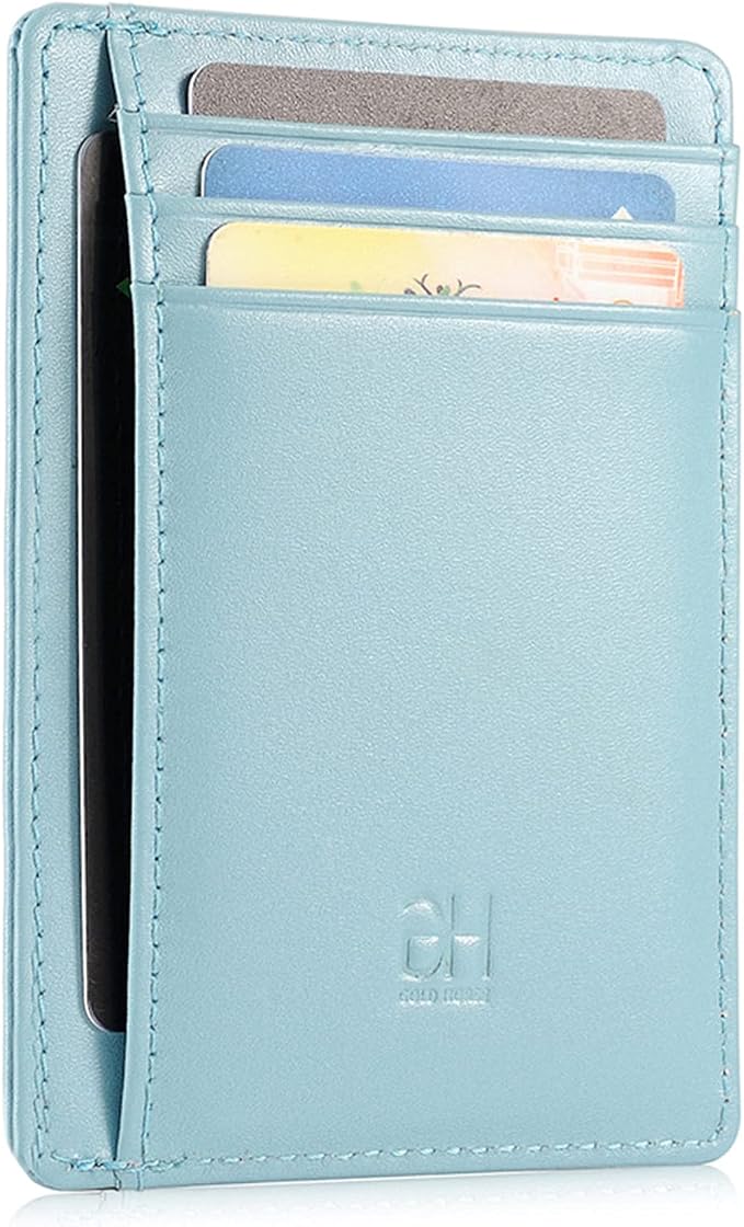 GH GOLD HORSE Slim RFID Blocking Card Holder Minimalist Leather Front Pocket Wallet for Women | Slim by GH+GOLD+HORSE