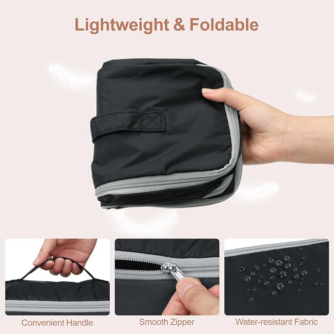 Cambond Travel Underwear Organizer Bag - Bra Organizers for Luggage | Fits A to 36D, 4-in-1 Soft Double Layer, Compression Zip Design, Expandable Compartments Keep Clothes Sorted, Luggage Tidy - Image 5