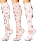 WITHYOU 3 Pairs Compression Socks for Women & Men 15-20 mmHg,Best Support for Nurses Running Hiking by WITHYOU