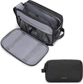 BAGSMART Toiletry Bag for Men, Travel Toiletry Organizer Dopp Kit Water-resistant Shaving Bag for Toiletries Accessories, Door Room Essentials,Black-large by BAGSMART