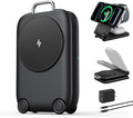 PaktVault Traveling Fast Wireless Charging Station for Apple Devices | Magnetic 3 in 1 Phone Charger Stand for MagSafe-enabled iPhone 17 16 15 14 13 12 Pro Max Plus Air, Apple Watch&Air pods Pro by Mukiya