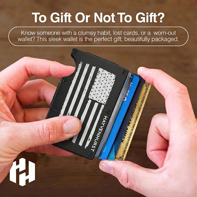 Wallet for Men - Slim RFID Blocking Metal Wallet with Money Clip, Minimalist Front Pocket Credit Card Holder, Small Mens Wallet - Image 5
