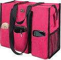 TOPDesign Utility Water Resistant Tote Bag with 13 Pockets, Top Zipper Closure & Thick Bottom Support, for Working Women by TOPDesign