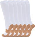 fenglaoda 6 Pairs Compression Socks for Women & Men Knee High Cute Circulation Socks for Nurse Pregnant Travel Athletic by fenglaoda