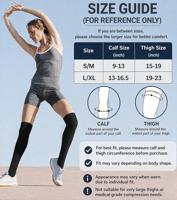 Aoliks Compression Socks for Women and Men 4 Pairs, Mild Support | Long Knee High Stockings for Nurses Running Travel Flying Pregnancy Athletic 15-20 mmHg - Image 6