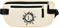 Personalized Initial Money Belt,RFID Blocking Travel Secure Bag,Monogrammed Gift for Women, Mom and Travel enthusiasts(L) by DAITET