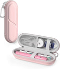ProCase Toothbrush Travel Case for Oral-B/Oral-B Pro 1000 1500 5000 7000 7500 6000 9600/Philips Sonicare 4100 5100 1100 6100 5300 Oral-B iO Electric Toothbrush Portable Hard Container -Pink by ProCase