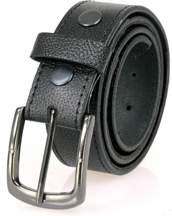 Milwaukee Leather Men's Black Money Leather Belt, MP7150 | Interchangeable Buckle; Hidden Money Pocket; Rider Storage - Image 7