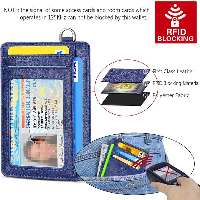 FurArt Slim Minimalist Wallet RFID Credit Card Holder for Men | slim minimalist compact rfid id window thin - Image 5