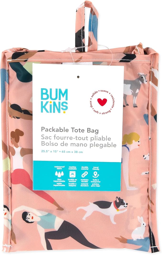 Bumkins Reusable Grocery Shopping Tote Bag for Women, Large Boho Style with Handles, Foldable, Washable, Shoulder Straps - Image 6