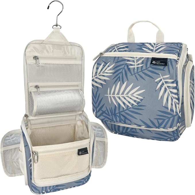 D&D Wanderlust D&D Hanging Travel Toiletry Bag for Men and Women – Cosmetics, Makeup and Toiletries Organizer Kit with 10 Compartments by DDDDWanderlust