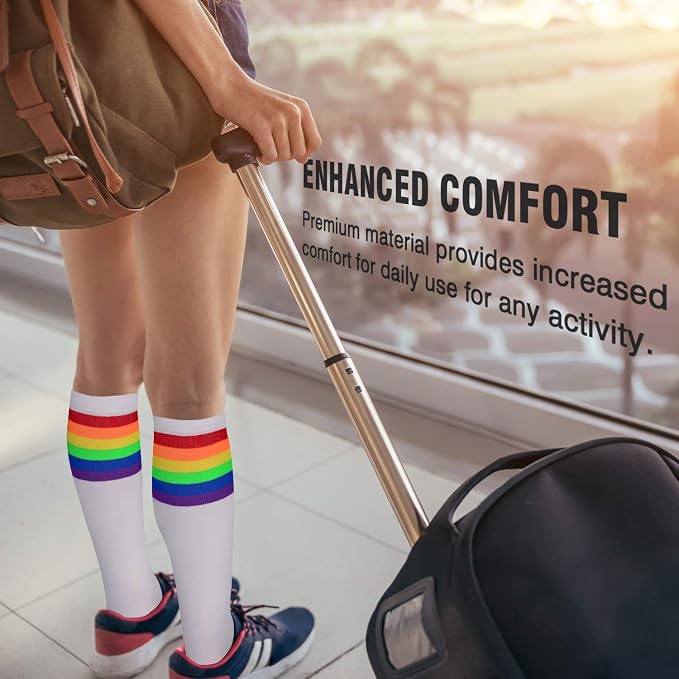 NEWZILL Medical Compression Socks for Women & Men, 20-30 mmHg Knee-High Support for Circulation, All-Day Comfort for Work Travel Running Cycling and Fitness - Image 4