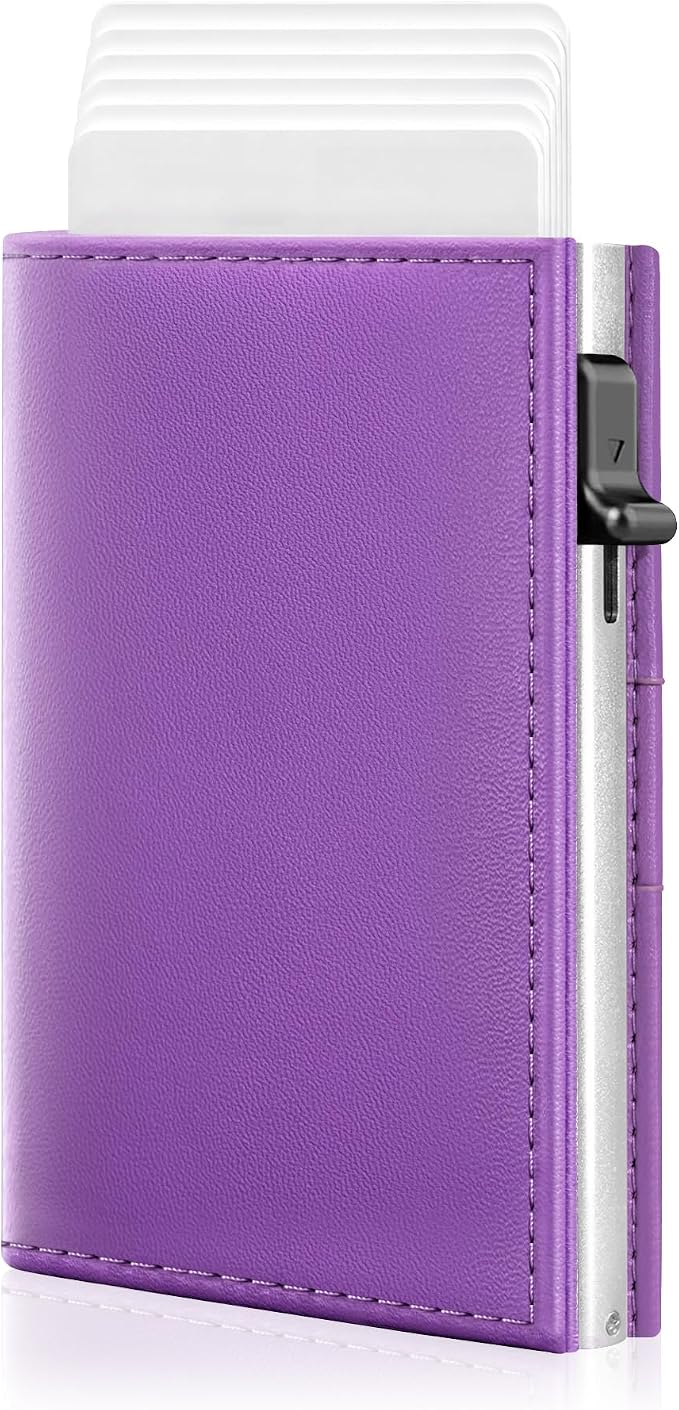 Womens Wallet with RFID Blocking Pop up Card Holder Slim Small Minimalist | 2026 Stylish Credit Card Wallet Holds 9-11 Cards and Cash, trifold, Anti Theft, ID Window, Premium Leather, Gift for Women by vastscenery