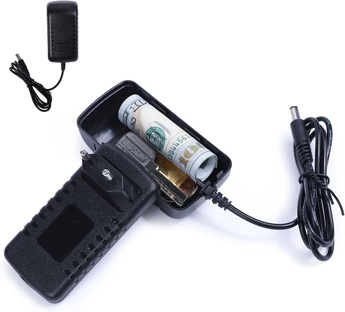 Long Plug Storage Realistic Looking Charger with Storage Hiding Places for Valuables Charger Diversion Safe, Black by BARGIFTS