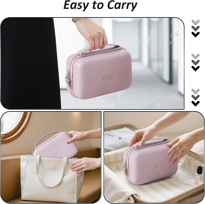 Portable Charger Case, Tech Pouch Travel Organizer, XL, Purple | Hard Shell Electronic Storage for MacBook Power Adapter, Magic Mouse, Charging Cords, Power Bank Laptop Accessories - Image 7