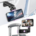 Airplane Phone Holder, 360 Multi-Angle Adjust Mount for Flight | Universal Travel Essentials Phone Stand for Airplane Seat, Flying, Compatible with Smartphones for Hands-Free Viewing, Purple by Huogantom
