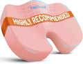 Seat Cushion for Office Chair, Memory Foam Chair Cushion, Pink | Office Chair Cushion for Car, Airplane - Chair Pad for Long Sitting Sciatica, Hip, Coccyx,Tailbone Pain Relief, Butt Pillow by TushGuardSeatCushonsPillows