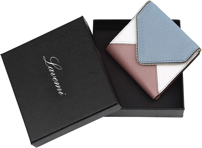 Ultra Thin Small Compact Leather Womens Girls Wallets RFID Blocking Credit Card Holder for Women - Image 7