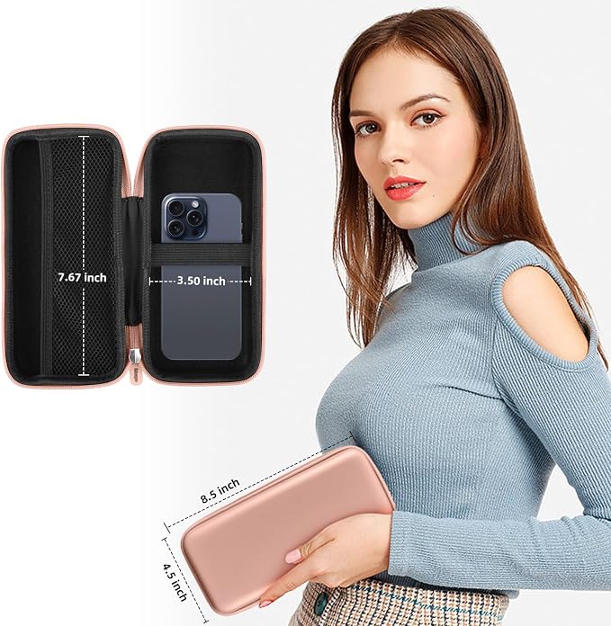 iMangoo Travel Essential Electronics Organizer Charger Case Carrying Pouch | 8.5x4.5x2" Power Bank Tech Accessories Protective Storage Shockproof Portable Purse Men Women School Office Trips Must Have - Image 7