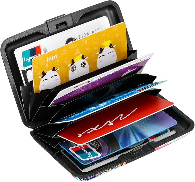 RFID Aluminum Wallet Credit Card Protector Case Holder for Men Women | Mini RFID Aluminum Wallet Credit Cards Holder Business Card Case Metal ID Case for Men Women - Image 5