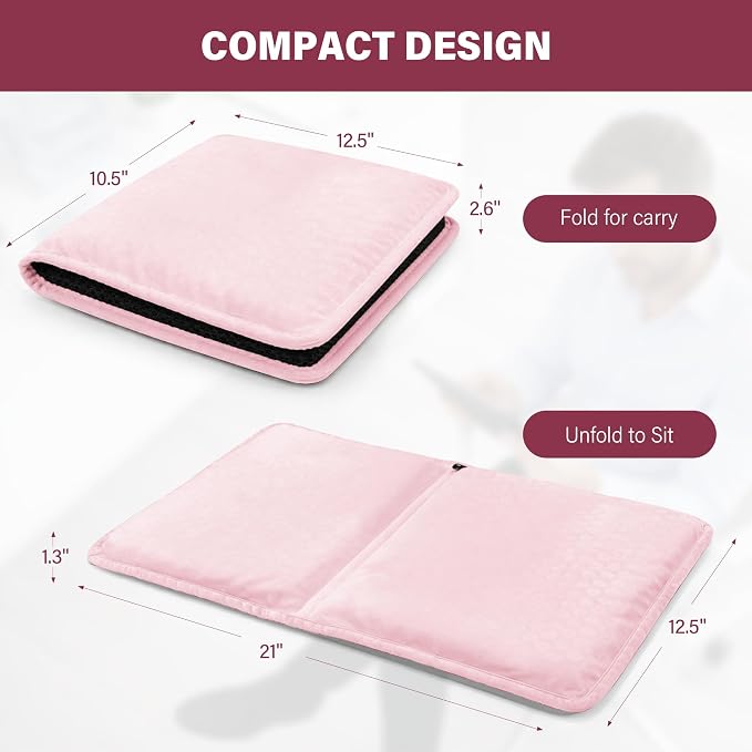 SPRING SEAON Large Gel Seat Cushion for Pressure Relief, Honeycomb Design | Extra-Thick Gel Filling, Honeycomb Design, Anti-Slip Bottom, Long-Sitting Comfort for Travel, Airplanes, Office & Cars - Image 8