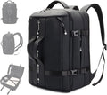 JODEBES 35L-50L Expandable Business Laptop Backpack, Waterproof - Black | Fits 17" Laptop, Daypack with Breathable Back Panel for Men & Women, TSA Carry On Bag for Travel & Work Commuting by JDJODEBES