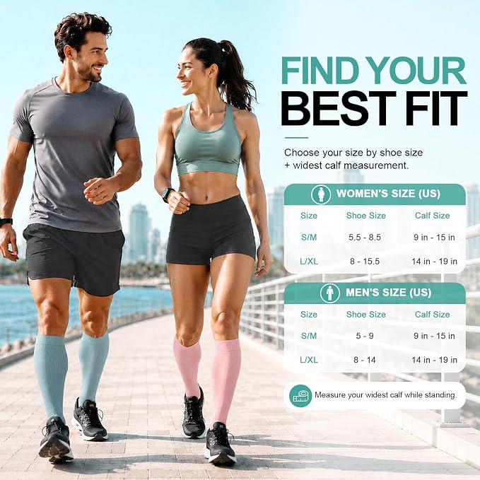 3 Pack Medical Compression Sock-Compression Sock For Women and Men Circulation -Best for Running,Nursing,Athletic Sports - Image 6