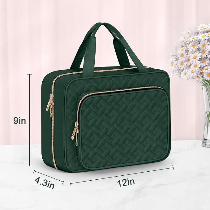 Toiletry Bag for Women, Large Cosmetic Travel Bag, Hanging Toiletry Bag for Bathroom, Thickened PVC Waterproof Travel Makeup Bag, Toiletries Bag for Travel Business Trips and Camping - Image 5