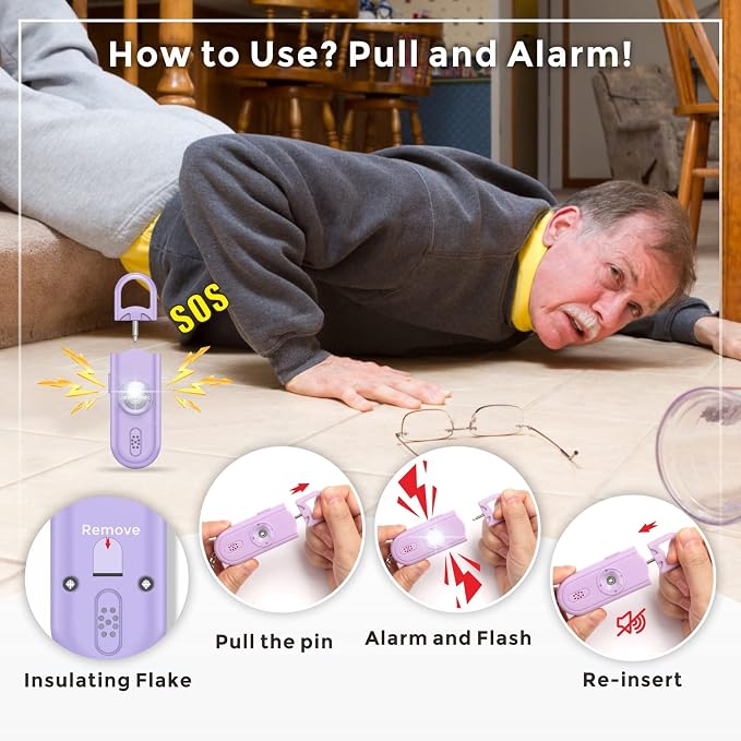 Safe Sound Personal Safety Alarm for Women, 130 dB Loud Siren with SOS Strobe Light, Flashlight, Safety Alarm Key Chain Helps Girls, Men, Children, Elders Emergency Call - Image 5