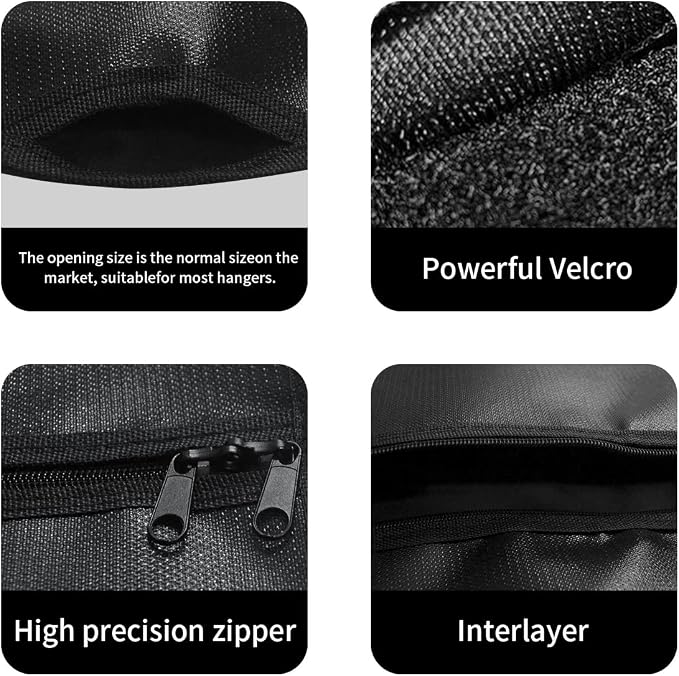 Sdstone Hanger Diversion Fireproof & Waterproof Safe with Lock & Small Fireproof Bag, Secret Safe for Money&Jewelry, Under Clothes with Hidden Compartment to Hide Items for Home or Travel Safe,2 Pack - Image 5