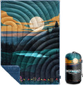 Puffy Camping Blanket,Large Camp Blanket Outdoor Camping Quilt Waterproof | Lightweight Printed Warm Packable Down Alternative Blanket for Camping,Traveling, Stadium, Hiking, Picnics by hotkoko