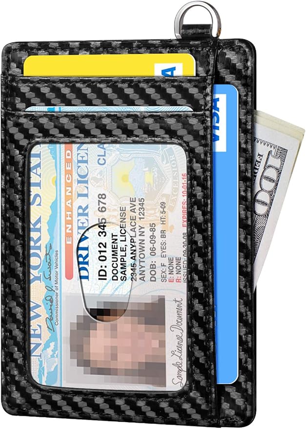 FurArt Slim Minimalist Wallet RFID Credit Card Holder for Men | slim minimalist compact rfid id window thin - Image 2