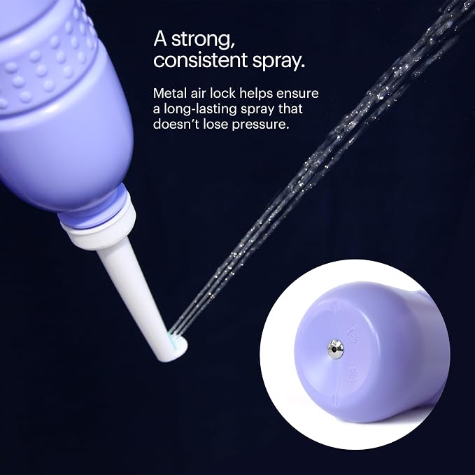 Brondell GoSpa Travel Bidet GS-70 – Portable Peri Bottle for Postpartum & Perineal Care, 400ml Handheld Bidet with Angled Nozzle, Collapsible Design, Nozzle Storage & Travel Bag, Amaranthine - Image 7