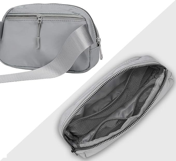 Belt Bag for Women Fanny Pack Dupes, Fashion Crossbody Waist Pack Bag with Adjustable Strap, Everywhere Belt Bag for Travel Outdoors Running Hiking（Grey） - Image 5
