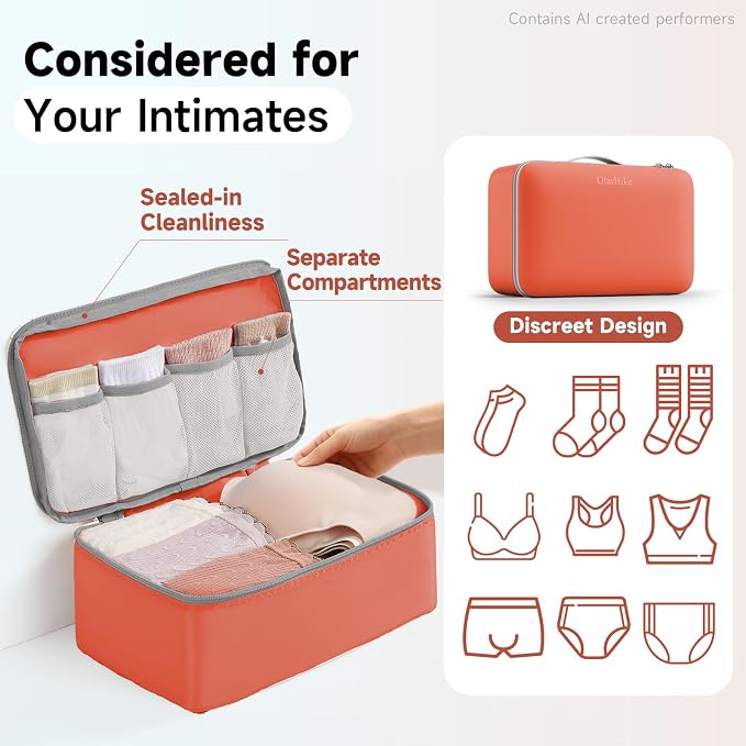 9 Set Packing Cubes for Travel, Gifts for Women Mom,Anti-Tearing Suitcase Organizer,OlarHike Vacation Essentials & Accessories for Cruise Ship - Image 5