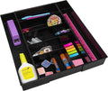 Dial Industries Expandable Office Drawer Desk Organizer Storage Tray | Adjusts to fit narrow or wide drawers, Keeps pens, tools and small items separated, Great for desks, offices or kitchens by DialIndustries