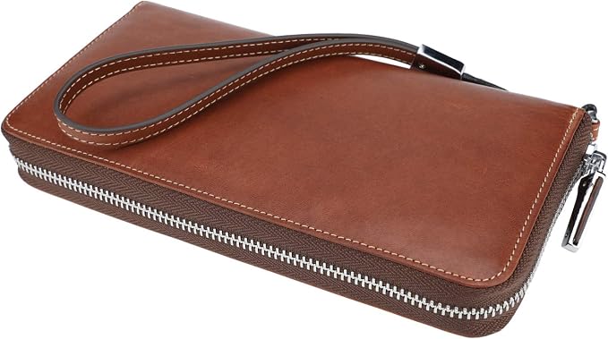 Small Compact Women Wallet RFID Blocking Genuine Leather Bifold Purse with ID Windows by Lavemi