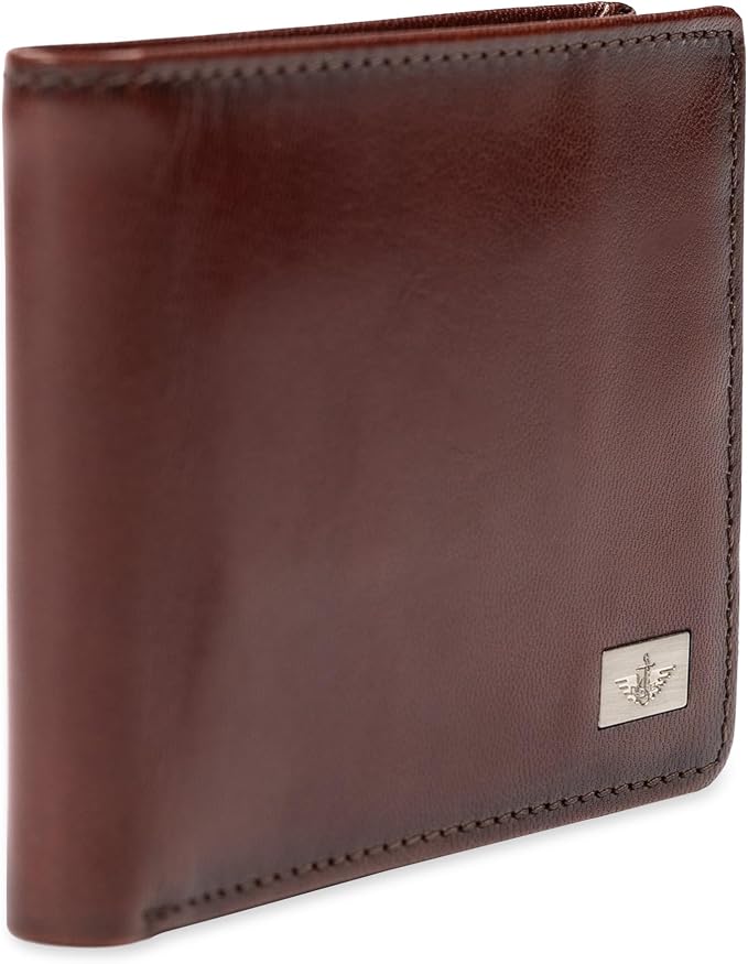 Dockers Men's Bifold Leather Wallet - Thin Slimfold RFID Blocking Security Smart Extra Capacity - Image 2