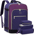 LOVEVOOK Large Travel Backpack for Women, TSA Carry on Backpack for Airplanes, 40L Personal Item Travel Bag for Women fits 17" Laptop,Waterproof Carry on Bag Airplane Approved with 3 Packing Cubes by LOVEVOOK