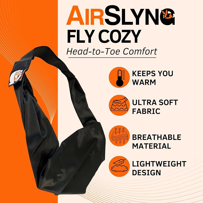 The Slyng Two Pack-Premium Travel Blanket System – Blanket Body Sling for Deep Plane Sleep | Full-Body Support, Breathable, Compact Carry-On Travel Essential for Long Flights and Car Road Trips - Image 7