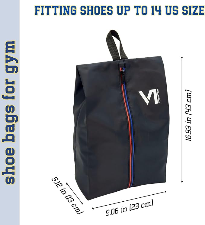 Shoe Bags for Travel with Waterproof Zipper-Durable Polyester Material Shoe Pouch - Large Size Gym Cleat Bag Smell Dust Proof Unisex/Lightweight 6-pack Set - Image 8