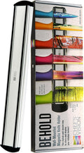CHEF'S VISION Silver Magnetic Knife Holder for Wall, 13" Kitchen Knife Rack | Knife Magnetic Strip with a Slim Magnetic Bar, Continuous Full-Surface Hold Keeps Knives Secure Without Slipping or Shifting by ChefsVision