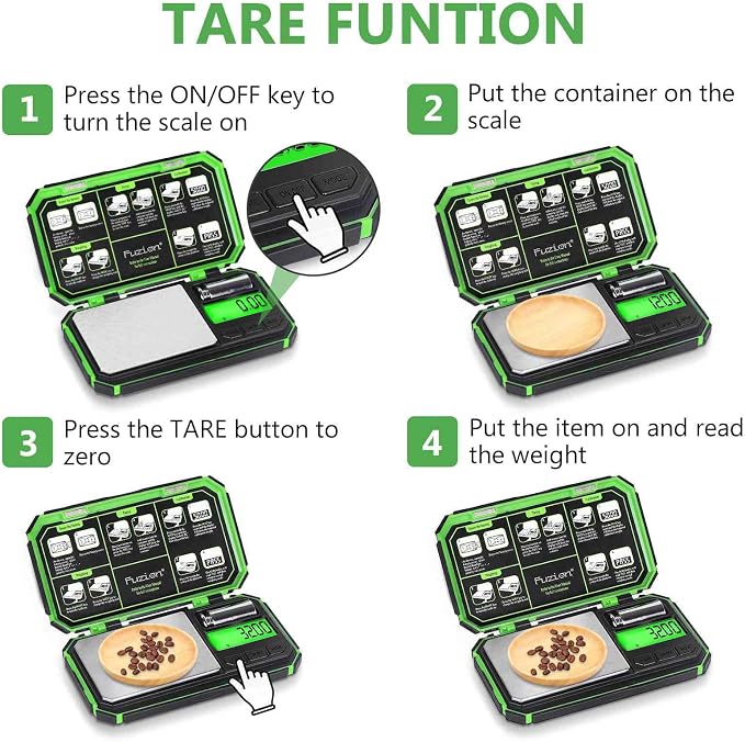 Fuzion Digital Gram Scale, TU-X 200g/0.01g Pocket Herb Scale with 6 Units for Personal Hobbies, Small Scale .01 Gram Accuracy Measuring Jewelry, Food, Powder - Image 6