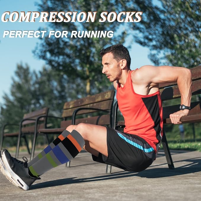FuelMeFoot 3 Pack Copper Compression Socks - Compression Socks Women & Men Circulation - Best for Medical,Running,Athletic - Image 2