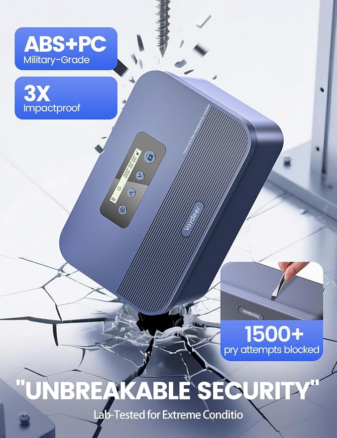 Vaydeer Timed Lock Box, Phone Lock Box with Timer for Focus & Self-Control | Safe Lockable Box with Digital Timer, Unplug from Phones, Video Games, Social Media, Snacks and Reduce Screen Time - Image 5