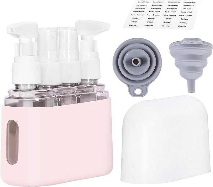 Bpluma Travel Bottles, Leak Proof Containers | For Toiletries TSA Approved Airplane Accessories Kits For Liquid With Labels by Bpluma