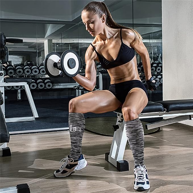 CHARMKING Compression Socks for Women & Men Circulation (3 Pairs) 15-20 mmHg is Best Support for Athletic Running Cycling - Image 3