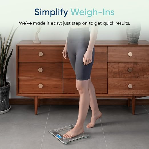 Etekcity Digital Body Weight Bathroom Scale, 6mm Tempered Glass, 400 lbs | Large Blue LCD Backlight Display, High Precision Measurements for Home Bathroom Use - Image 6
