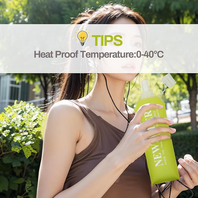 Soft Flask Running Bottles Collapsible Water Bottle Foldable for Traveling Running Vest Collapse Hydration TPU 250ml 500ml for Runner (500ml/-1pcs) - Image 6